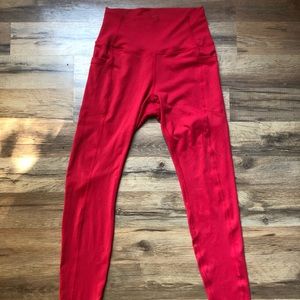 ETHOS Red Pocket Leggings